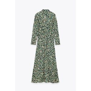 Zara printed floral midi dress medium